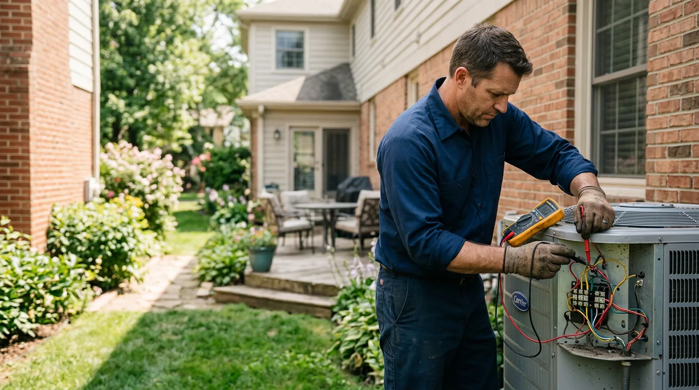 HVAC technician working near Holbrook, NY